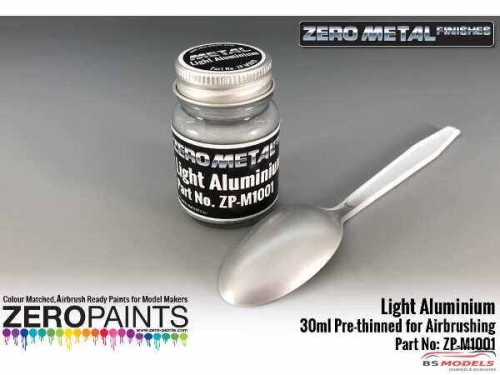 ZPM1001 Zero Metal Light Aluminium paint 30ml Paint Material
