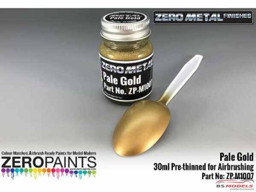 ZPM1007 Zero Metal Pale Gold  paint 30ml Paint Material