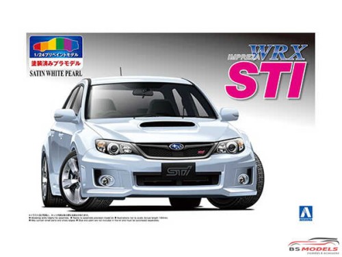 AOS004906 Subaru WRX STI   5 door satin white Plastic Kit