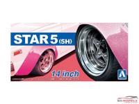 AOS054390 Star 5 (5h)  14 inch rim + tyres Plastic Kit