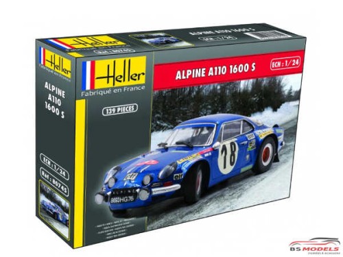 HEL80745 Alpine A110  1600c Plastic Kit