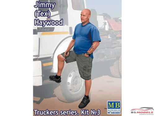 MB24043 Jimmy (Tex) Haywood  "Trucker series"  figure Plastic Kit