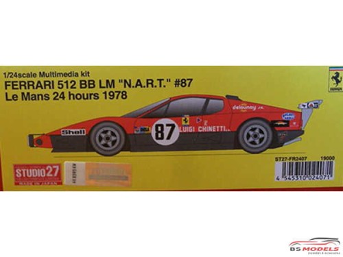 STU27FR2407 Ferrari 512 BB LM "N.A.R.T" #87  LM 1978 Resin Kit