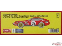 STU27FR2420 Ferrari 365 GTB4 Daytona Competizione  #56/56    "NART"   LM 1974 Resin Kit