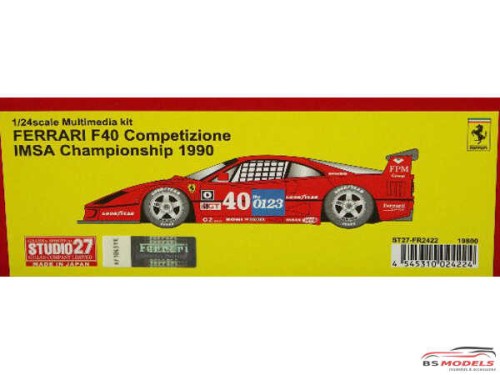 STU27FR2422 Ferrari F40 Competizione IMSA 1990 Resin Kit