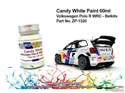 ZP1320 Candy White for Volkswagen Polo R WRC Paint Material
