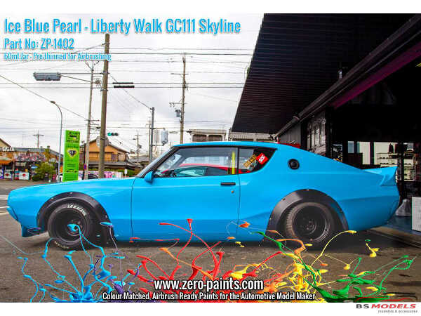 ZP1402 Ice Blue Pearl Paint for Liberty Walk GC111 Ken Mary Skyline 60 ml Paint Material