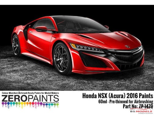 ZP1479-R36M Honda NSX (Acura) 2016 Valencia Red Pearl  R36M 60ml Paint Material