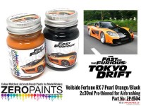 ZP1534 Veilside Fortune RX-7 Pearl Orange/Black pearl paint set 2x 30ml Paint Material