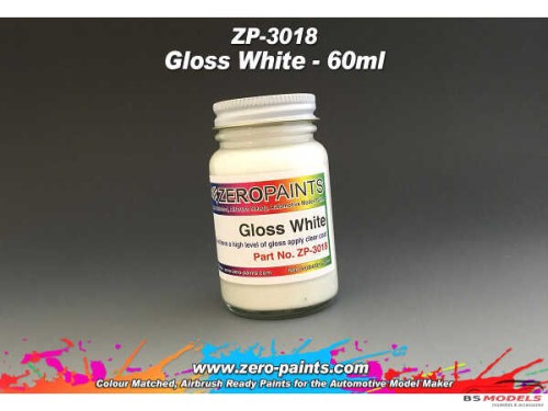 ZP3018 Gloss white paint 60ml Paint Material