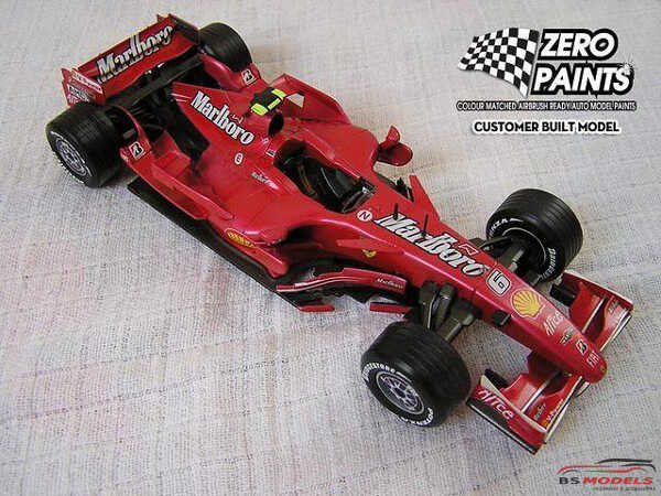 ZP1007-12 Ferrari Rosso Formula 1 2007-2008   2x 30ml Paint Material