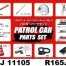 FUJ11105 Patrol Car Parts set Plastic Kit