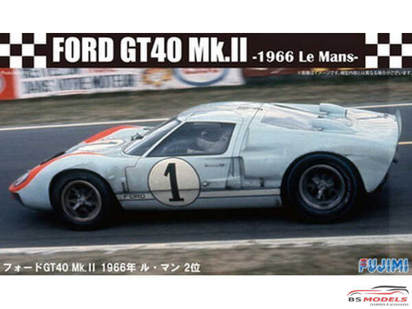 FUJ12604 Ford GT40 Mk II Le Mans 1966 Plastic Kit