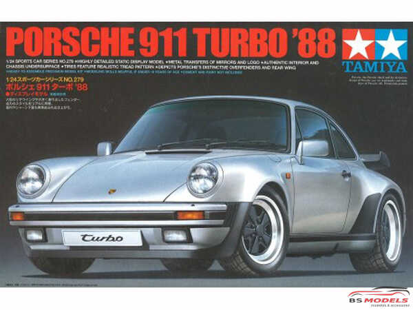 TAM24279 Porsche 911 Turbo 1988 Plastic Kit