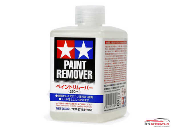 TAM87183 Tamiya Paint Remover 250 ml Paint Material