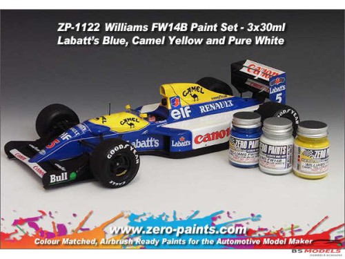 ZP1122 Williams FW14B paint set 3x30ml Paint Material