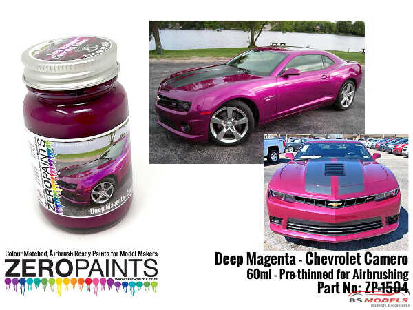 ZP1504 Chevrolet Camaro Deep Magenta Metallic paint 60ml Paint Material
