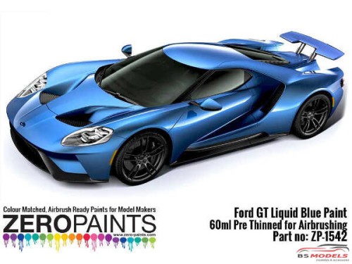 ZP1542 Ford GT Liquid Blue paint 60ml Paint Material