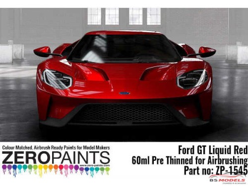 ZP1545 Ford GT Liquid Red paint 60ml Paint Material