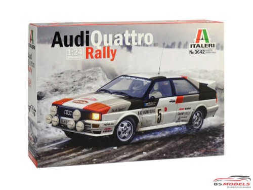 ITA3642 Audi Quattro Rally   Montecarlo 1981 Plastic Kit