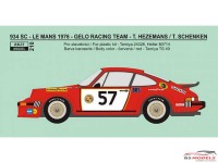 REJI210 Porsche 934 "GELO Racing"  #57  LM 1976  decal Waterslide decal Decal