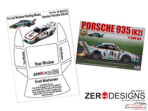 ZDWM0033 Porsche Kremer 935 K2  Window painting masks (Beemax) Multimedia Accessoires
