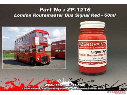 ZP1216 London Routemaster Bus Red paint   60 ml Paint Material
