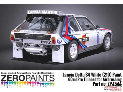 ZP1544 Lancia Delta S4 Rally Monte Carlo 1986 white(210)  60ml Paint Material