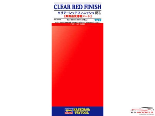 HAS71822 Clear Red  Finish TF22  Trytool selfadhesive decal Decal