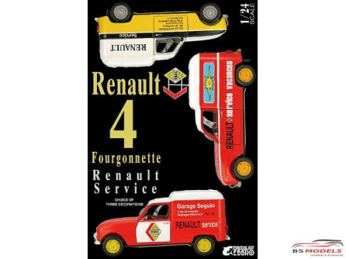 EBR25012 Renault R4 Fourgonette Service Car Plastic Kit