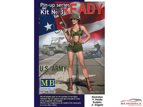 MB24003 Pin-up series #3 Alice US Army Plastic Kit