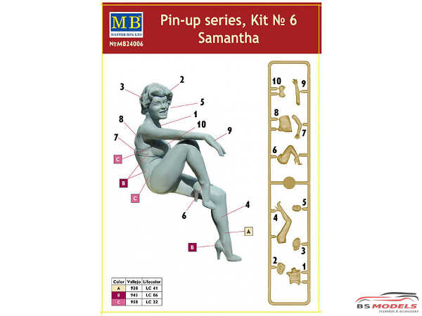 MB24006 Pin-up series #6  Samantha Plastic Kit