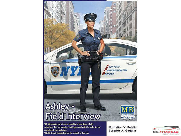 MB24027 Ashley NYPD  "Field Interview"  figure Plastic Kit