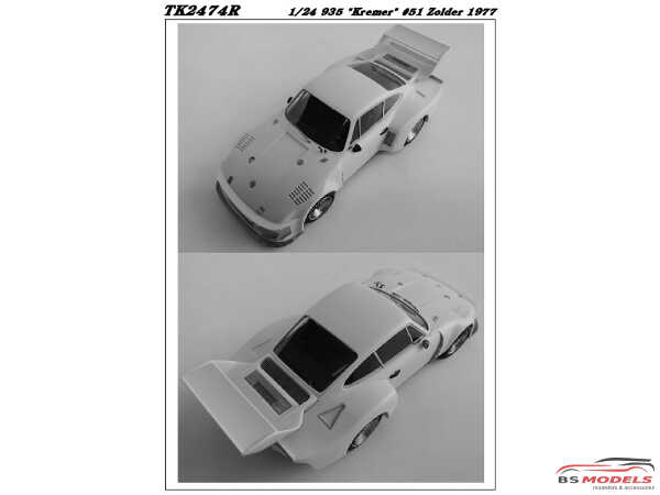 STU27TK2474R Porsche 935 "Kremer"  #51  Zolder 1977  Transkit for TAM Multimedia Transkit
