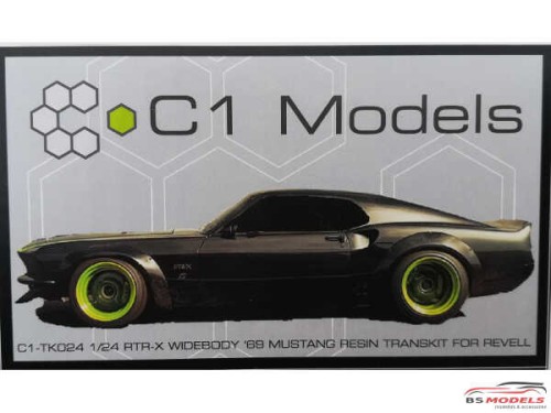 C1TK024 RTR-X  Widebody 69 Mustang Transkit Resin Transkit