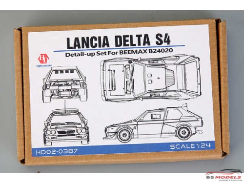 HD020387 Lancia Delta S4  detail set (PE+resin+metal parts) For Beemax Multimedia Accessoires