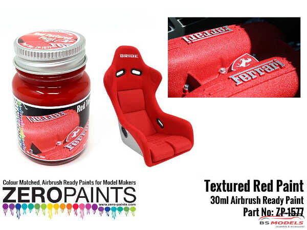 ZP1577 Red Textured Paint   30ml Paint Material