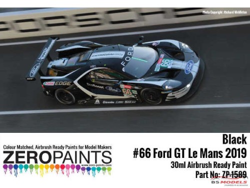 ZP1589 #66 Ford GT Le Mans Black Paint  30ml Paint Material