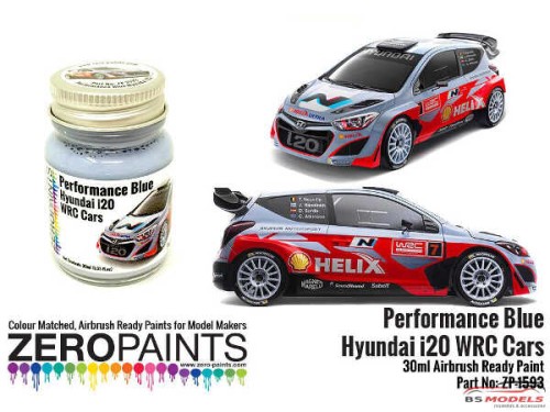 ZP1593 Hyundai i20 WRC Performance blue paint 30ml Paint Material