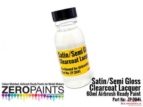 ZP3041 Satin Clearcoat Lacquer 60ml (airbrush ready) Paint Material