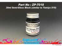 ZP7018 Semi-Gloss black - similar to X18  30ml Paint Material