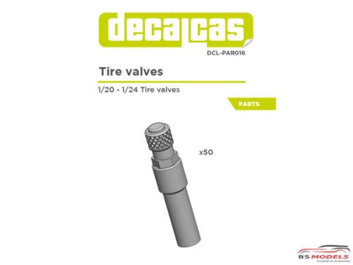 DCLPAR016 Tire air valves for rims 1/20 and 1/24  (50 pcs) Multimedia Accessoires