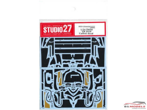STU27CD24035 Toyota TS050 LM carbon decal Waterslide decal Decal