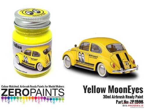 ZP1598 Mooneyes (Moon) Yellow paint 30 ml Paint Material