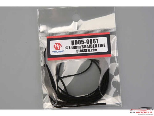 HD050061 1.0mm braided line black Multimedia Accessoires