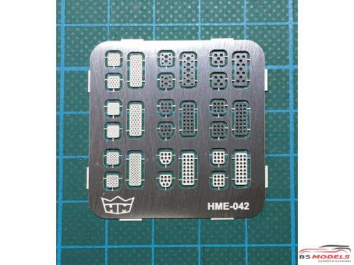 HME042 Pedal set 1 Etched metal Accessoires