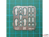 HME053 MOONEYES foot pedal set Etched metal Accessoires
