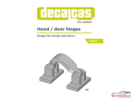 DCLPAR012 Door / Hood Hinges   8 pcs Resin Accessoires
