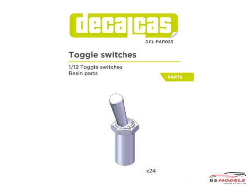 DCLPAR023 Toggle switch  24 pcs Resin Accessoires