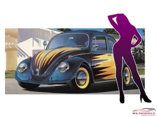 HASSP445 Volkswagen Beetle (1966) Cal Looker + figure Plastic Kit